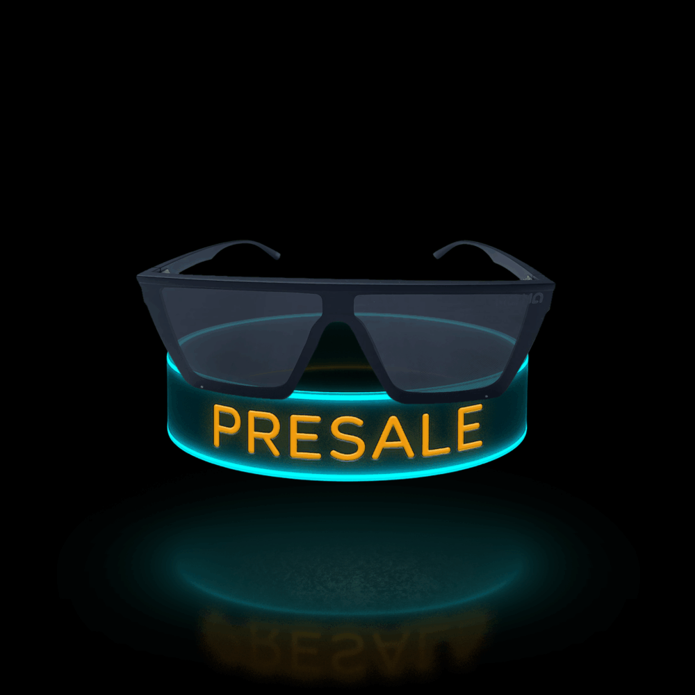Techno Sonnenbrille Schwarz